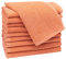 ZOLLNER 10er Set Gästehandtücher - weiche und saugstarke Handtücher - waschbar bis 95°C - Baumwolle - 30x50 cm in orange