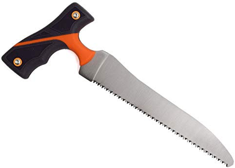 K&S Wildkameras Hunter II - Sierra de carpintero con mango en T (19,5 cm), color naranja y negro