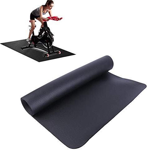 Fitness y colchoneta Ejercicio, colchonetas para Ejercicio Alfombrilla Protectora Suelo Antideslizante Resistente a los Golpes para Cintas Correr, Bicicletas, elípticas