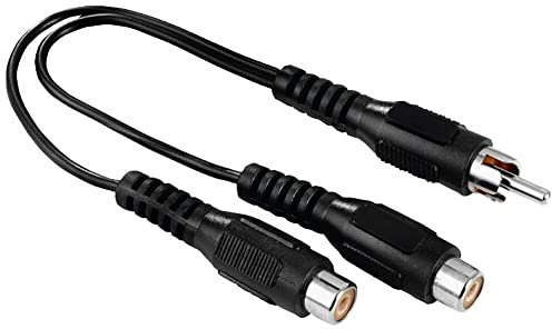Hama 1 adattatore per presa CCH - 2 prese cinch (RCA, adattatore, cavo, flessibile, audio, accessori, cavo) nero