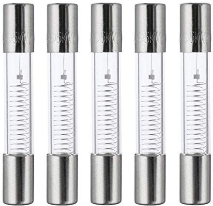 Sumedtec - Förpackning med 5 säkringar 700 ma för 5 000 volt. Mikrovågsugnsskyddssäkringar 6 mm diameter x 40 mm längd. Snabbverkande säkring i glasrör.