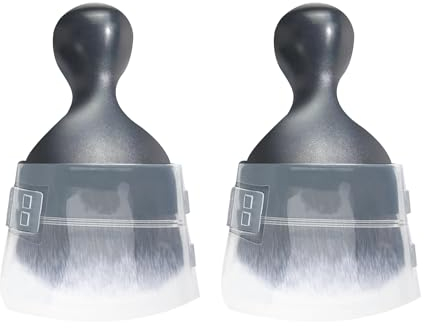 MEMOFYND Lot de 2 brosses de nettoyage de voiture avec 2 housses de protection - Brosse à poussière avec poils doux - Brosse de détail de voiture - Brosse intérieure de voiture pour sièges et tableau