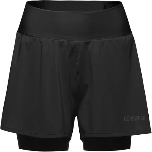GOREWEAR Concurve Short de Course 2 en 1 Femme, Short Léger et Confortable avec Collant Intégré