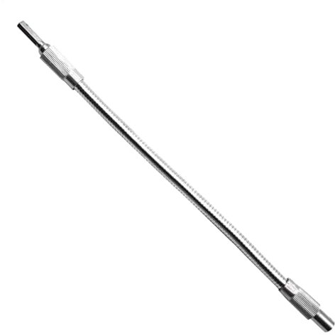 Soporte hexagonal para brocas, extensor de taladro de vástago de metal, eje flexible de 11.8 pulgadas, extensión de broca para destornilladores, herramientas eléctricas, flexible, 11.8 x 0.5 x 0.5