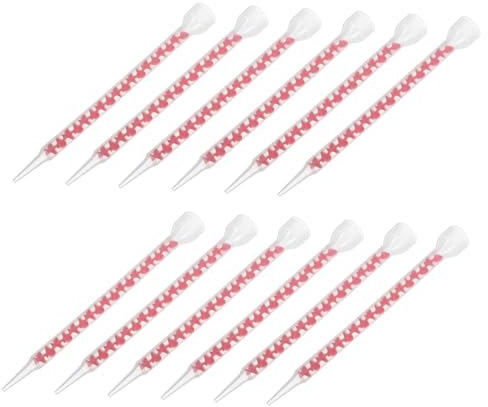 Uonlytech Lot De 12 Buses De Mélange Époxy Résistantes, Outil De Calfeutrage Précis, Buse De Colle Pour Carrelage De Cuisine De Salle De Bain, Embouts D'applicateur D'adhésif