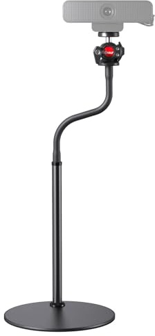 Etour Support pour webcam pour bureau, trépied en col de cygne amélioré et rotule pivotante à 360° pour webcam Logitech C922 C930 C930e C920 C920s C920x C960 C615 BRIO NexiGo N60 avec filetage 6,35 mm