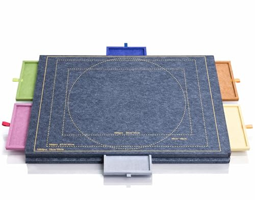 Roxelie Plateau Puzzle Inclinable pour Adultes – Table Puzzle avec 6 Tiroirs de Tri, Repères 500/1000 pièces, Surface en Feutre Stable