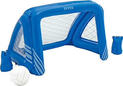 Intex Kids Swimming Pool Aqua Fun Inflatable Floating Water Polo Goal Game Set