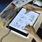 XIAOSTAR A4 Beleuchtetes Tablet Kopiertafel mit LED A4, Super Dünn, für Zeichentafel mit USB-Kabel mit Verstellbarer Helligkeit, für Künstler,Animationzeichnen,Skizzieren,Visualisierung mit X-Speichen