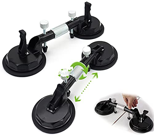 HIGHTOP 2PCS 6Inch Adjustable Stone Seam Setter Suction Cup Suckers Clamps Lifter for Granite Ceramic Tile Marble Glass Joining and Leveling and Aligning Tiles Countertop Installation Tool