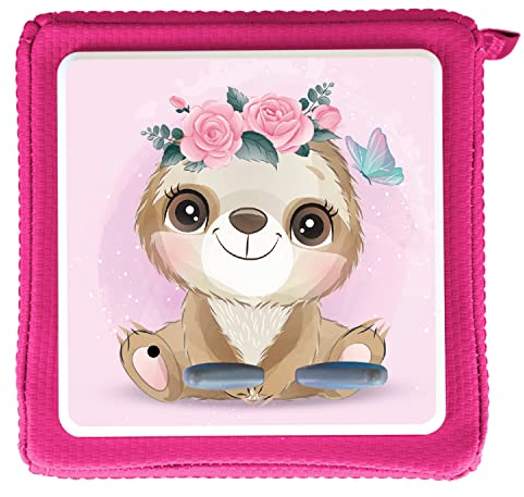 MeinBaby123® Schutzfolie kompatibel mit Toniebox | Schutzcover selbstklebend | Premium Qualität | Aufkleber passgenau I Folie Sticker I Toniebox Zubehör (Süßes Faultier)