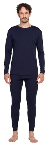 LAPASA Conjunto Térmico Hombre 100% Lana Merino Ropa Interior Deportivo Camiseta Manga Larga & Malla Elastica Ligero & Calido M31R2/M126/M141/M144 | Ropa interior térmica ligera, media/pesada, ropa interior de esquí, ropa interior funcional para senderismo, esquí, exterior