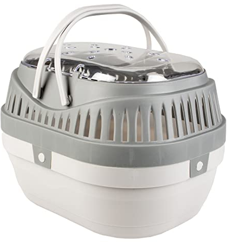 Duvoplus, Transportbox für Nager und Kaninchen - 23 x 17 x 15,5 cm, Grau