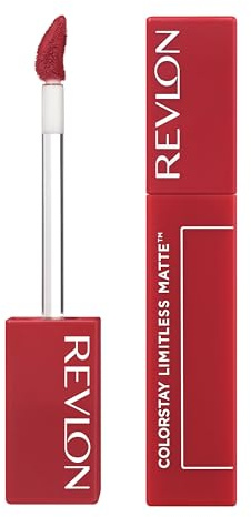 Revlon ColorStay Limitless Matte Liquid Lipstick, Flüssiger Matter Lippenstift, Angereichert mit Dreifacher Hyaluronsäure, 100% Vegane Formel, Ultra Langanhaltend, 014 Dream Job