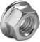 M10 Hexagon Nut With Non-Serrated Flange Steel cl.8 Zinc Plated DIN 6923 (Pack of 10) X05E/1