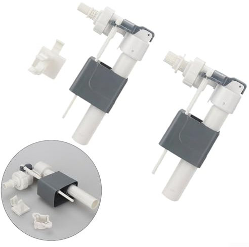 Solution économe en espace, valve d'entrée de réservoir d'eau à fixation murale, compatible avec toutes les toilettes (1,27 cm)