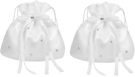 Parliky 2 pezzi Borsa da Sera per Donna Pochette Sposa in Tessuto con Ampia Capacità Accessorio Matrimonio Elegante per Damigelle e Ospiti Borsa da Mano per Cerimonie