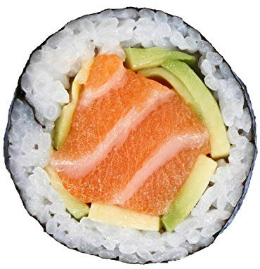 Cozomiz Kuscheldecke Runde Decke Flanell Food Creation Tagesdecke Super Weiche Warme Fleecedecke Sofadecke Reisedecke Komfortabel Sanft Strandtuch Picknick Teppich 150x150cm Sushi Rolle