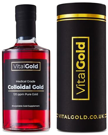 Colloidal Gold 120 PPM - 500 ml - Suplemento de oro ultra fuerte