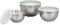 Le Creuset 3-Piece Stainless Steel Mixing Bowl Set with lid, 41901000010000