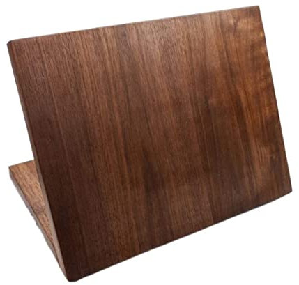 Soporte para cuchillos Bloque para cuchillos Soporte para cuchillos Soporte magnético para cuchillos de madera maciza Bloque de almacenamiento para cuchillos Soporte para cuchillos Imán Ute