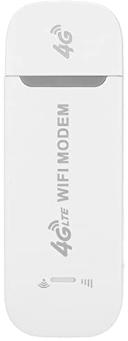 USB Modem para Tarjeta, 4G LTE WiFi Portatil Punto de Acceso Wi-Fi de Viaje sin Contrato LTE 4G Dongle con Ranura para Tarjeta SIM 150 Mbps