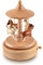 BLIENKREBY Spieluhr Karussell Holz, Spieluhr mit Rotationszug Windup, Mechanismus Musikalisches Handwerk Holzspieluhr, mit Kanon D-Dur, Holzspielzeug Geschenk für Geburtstag Valentinstag Weihnachten