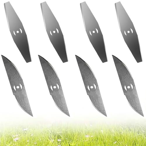 XYTAHDM 8 Pièces Accessoire pour Coupe-Bordure sans Fil, Lame de Rechange en métal, Lames de Coupe-Herbe sans Fil, Accessoires, pour Pelouse Jardin Terrain Agricole