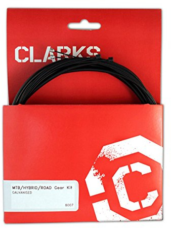 Clarks Unisex Adult Bike Gear Cable Kit. Galvanised Universal Gear Cable Kit. Inners, Outers and Accessories. Mtb/Hybrid/Road - Black, One Size