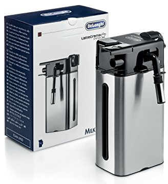 DeLonghi Milk Jug 0.64 liters, Silver, Black with Lid and Induction Pipe, ESAM 6900