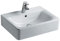 Ideal Standard Connect Cube Waschtisch weiß Ideal Plus; mit 1 Hahnloch, mit Überlauf; 55