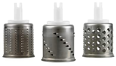 Ankarsrum GR Set Swt 3 Tamburi per Grattugia, Acciaio, Argento