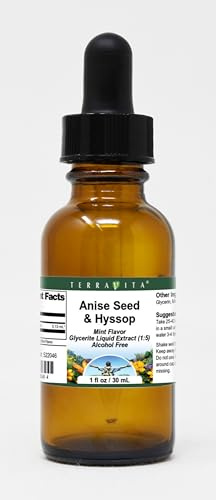 Anise Seed & Hyssop Glycerite Liquid Extract (1:5) - Mint Flavored (1 oz, ZIN: 522046) - 3 Pack