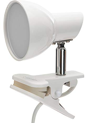 Velamp Charly Lampada LED da Tavolo/Scrivania con Clip 5 W, Bianco