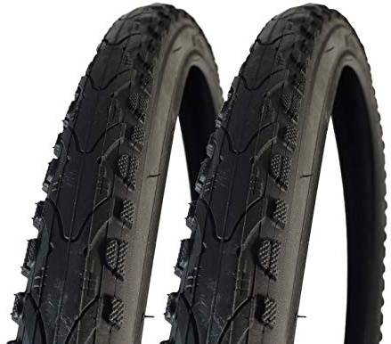 Red Loon 2x Fahrradreifen Kenda Khan K935 - 26 Zoll MTB Drahtreifen - Schwarz