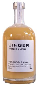 Jinger Drinks - Pineapple & Ginger - Rejuvenating Non-Alcoholic Concentrate - 10 servings