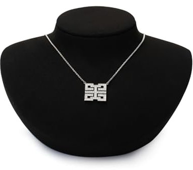 Oirlv Sleek Black Jewellery Bust Soft Ultra Fibre Necklace Stand for Organising & Displaying Necklaces