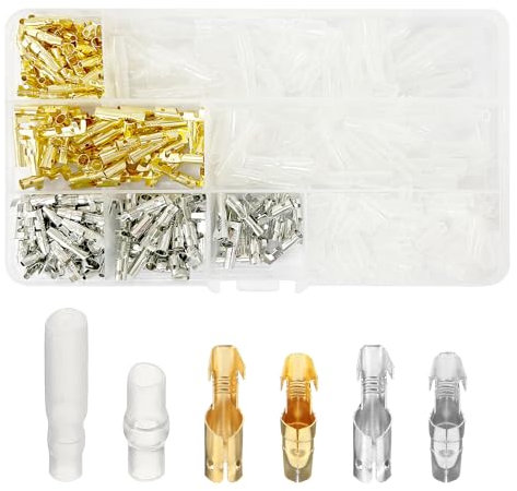 Lot de 424 bornes à ressort rondes pour moto, connecteurs rapides, bornes de raccordement électriques isolées