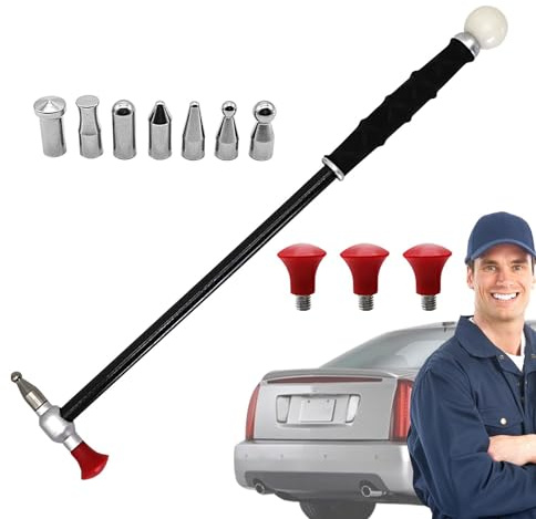 Marteau à débosseler, marteau à débosseler, 11 pièces, marteau de réparation de carrosserie, marteau à tôle, marteau de réparation de carrosserie, outil de débosselage avec long