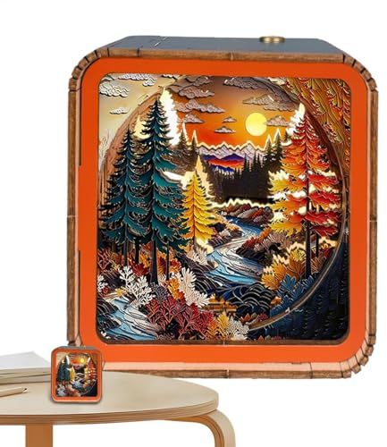 de madera, luz nocturna de , luz nocturna 3D, de madera, lámpara de arte para el hogar, escritorio, decoración de Navidad para familiares y amigos