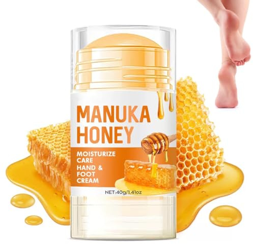 Honey Foot Cream,Honey & Urea Foot Cream，Enriched with Shea Butter & 60% Urea Cream ，Cracked Heel Repair Cream,Powerful Moisturizing and Chapped Heel Repair Cream for Men and Women 40g