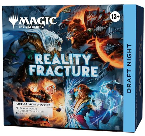Magic: The Gathering Reality Fracture Draft Night | 1 Collector Booster, 12 Play Boosters, 90 Lands, 10 Tokens