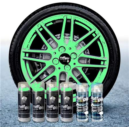 Sophisticauto 6 stycken full dip grön paradis glänsande sprayfilm