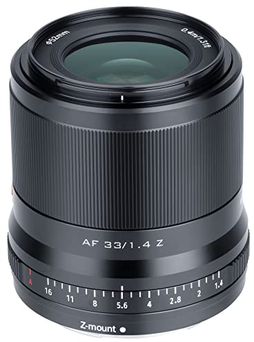 VILTROX 33mm F1.4 Z STM Auto Focus Large Aperture APS-C Prime Lens for Nikon Z mount camera Zfc Z5 Z50 Z6 Z6II Z7 Z7II