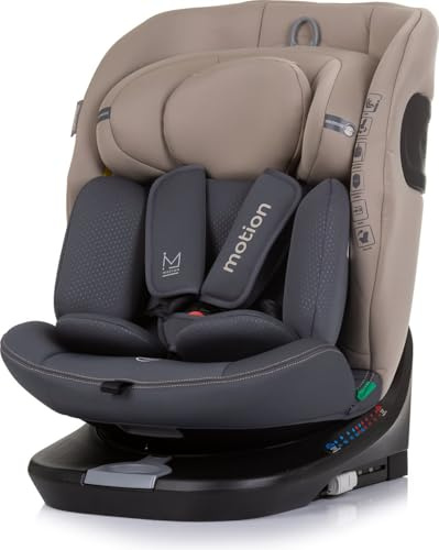 Chipolino i-Size barnstolsrörelse (40–150 cm) Isofix 360° vridbar justerbar, färg: beige