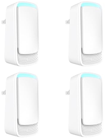 Ionizzatori d'aria a spina – Purificatore d'aria con tecnologia agli ioni negativi – funzionamento silenzioso per casa, camera da letto, ufficio, garage, purificatori d'aria portatili, odore di