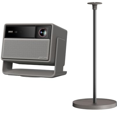 XGIMI Horizon 20 Max 4K Vidéoprojecteur Triple Laser Home Cinéma, avec Pied au Sol Gris Éléphant, 5700 ISO Lumens, Compatible avec Google TV & Netflix, Zoom Optique, Déplacement de l'objectif