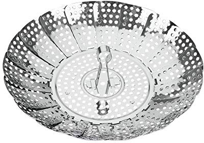 Metaltex COCEDOR Verduras INOX, 'VAPORETTE', Acero Inoxidable, 24 cm, 2.3 x 14.5 x 16 cm