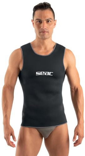 SEAC sous Veste de Plongée Short Protection Contre Le Froid et Le Soleil - Néoprène 2 mm Homme