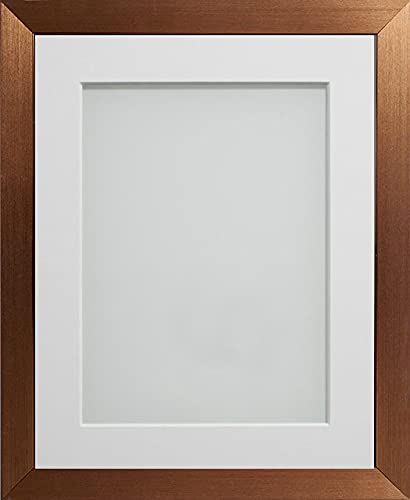Frame Company Simpson Range Copper 12x10 inch Frame With White Mount for 10x8 inch *Choice of Sizes* Fitted with Real Glass